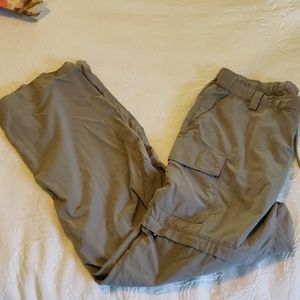 EUC The North Face Zip Off Drawstring Pants - L